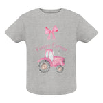 Pink Tractor For Future Farmer - Infant Fine Jersey Tee