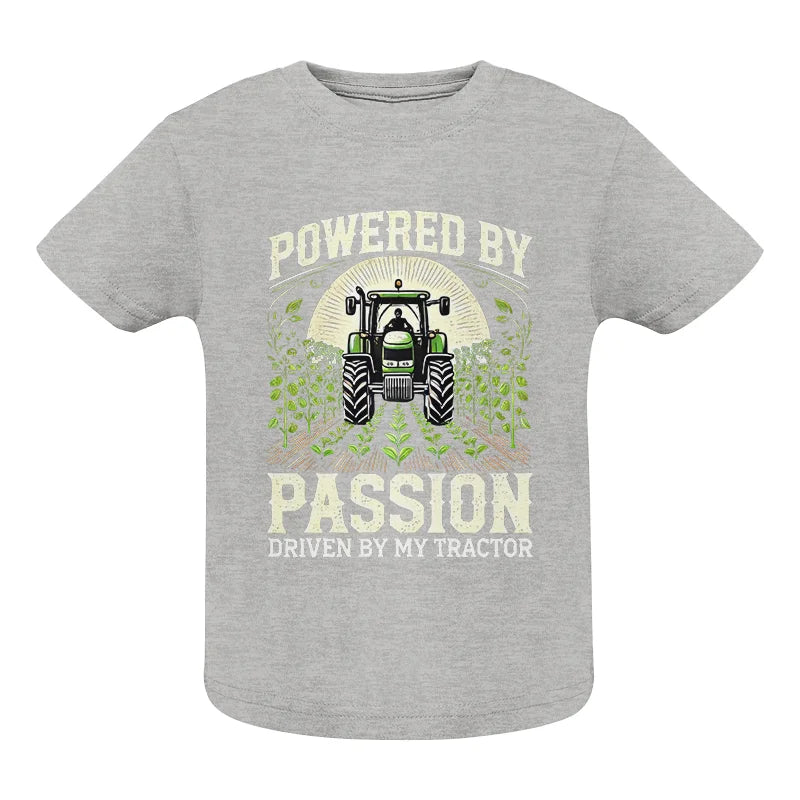 Image of Powered By Passion Driven By My Tractor 3 - Infant Fine Jersey Tee