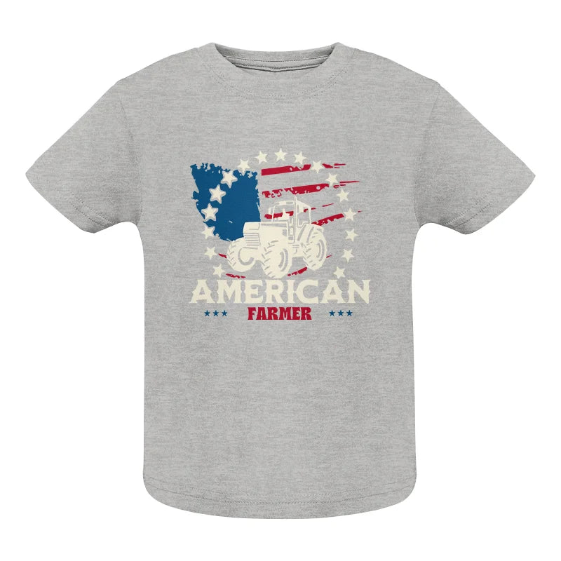 Proud To Be An American Farmer Citizen Veteran - Infant Fine Jersey Tee