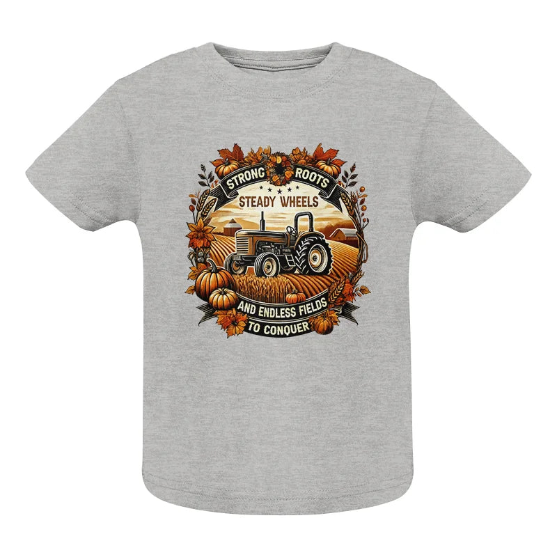 Image of Thanksgiving Farmer Endless Fields To Conquer 1 - Infant Fine Jersey Tee