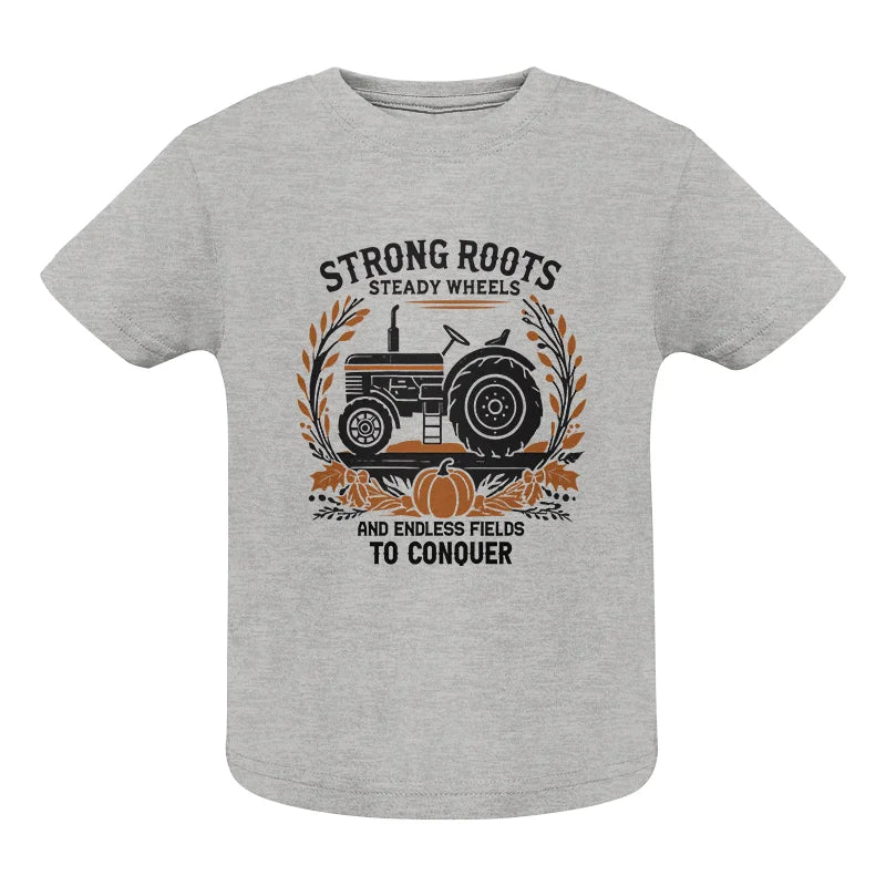 Thanksgiving Farmer Endless Fields To Conquer 3 - Infant Fine Jersey Tee