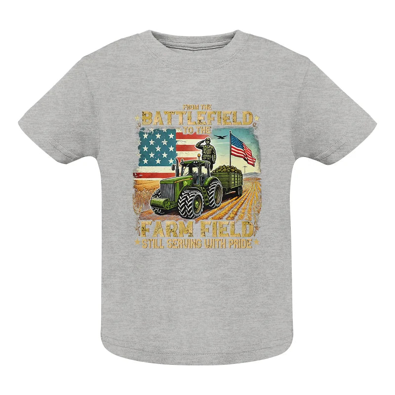 Veteran Farmer From The Battlefield To The Farm Field 2 - Infant Fine Jersey Tee