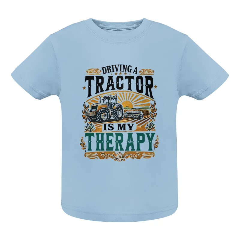 Driving A Tractor Is My Therapy - Infant Fine Jersey Tee