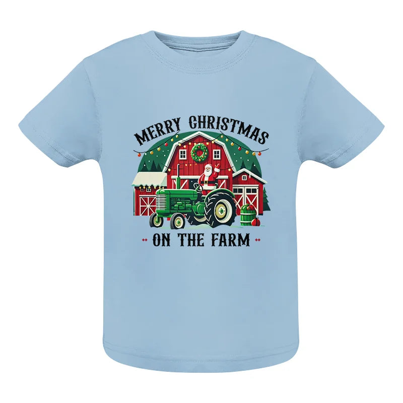 Merry Christmas On The Farm 1 - Infant Fine Jersey Tee