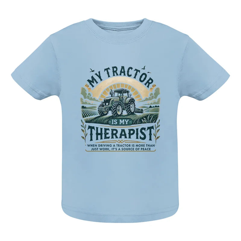 Image of My Tractor Is My Therapist - Infant Fine Jersey Tee