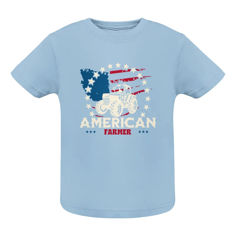 Proud To Be An American Farmer Citizen Veteran - Infant Fine Jersey Tee