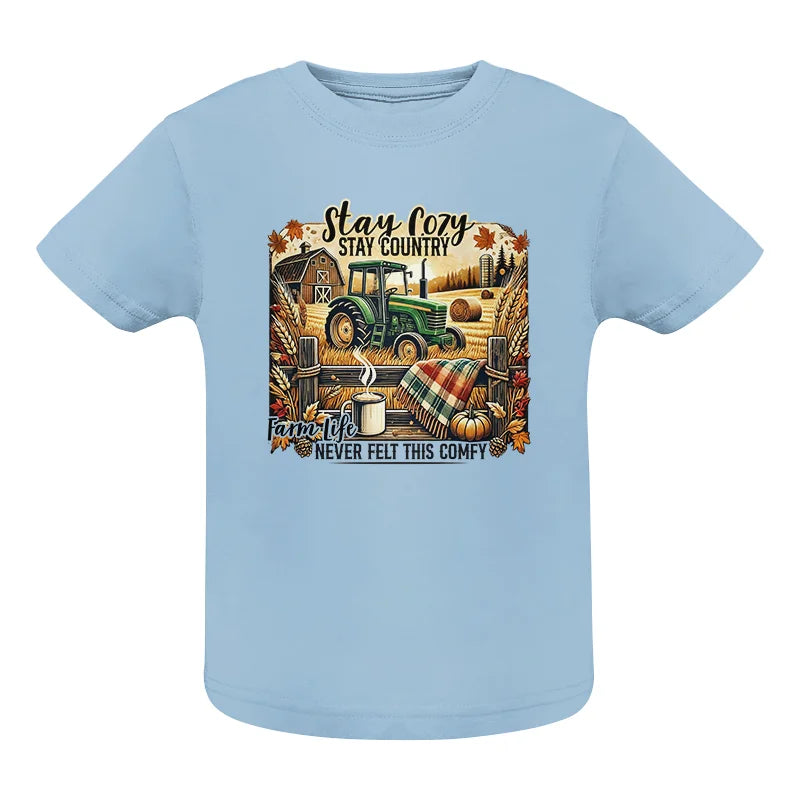 Image of Stay Cozy_Stay Country_Farm Life Never Felt This Comfy 2 - Infant Fine Jersey Tee