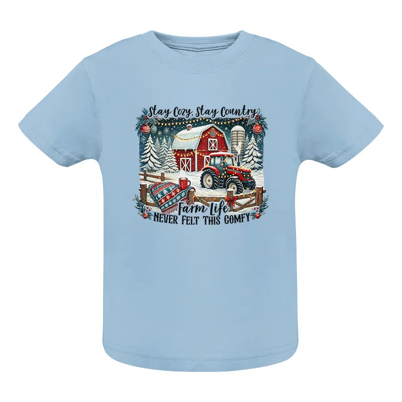 Image of Stay Cozy_Stay Country_Farm Life Never Felt This Comfy 3 - Infant Fine Jersey Tee