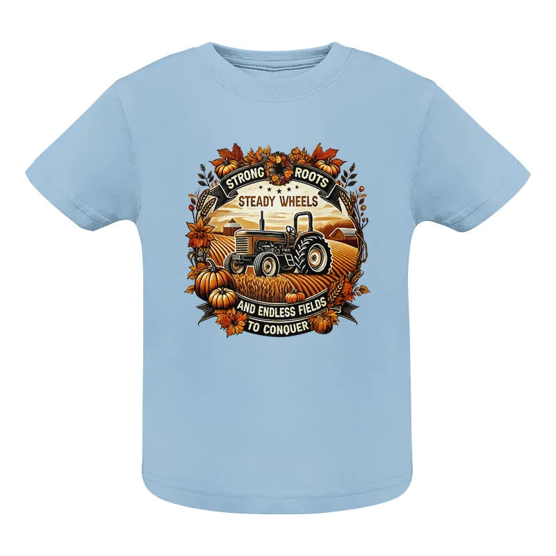 Image of Thanksgiving Farmer Endless Fields To Conquer 1 - Infant Fine Jersey Tee