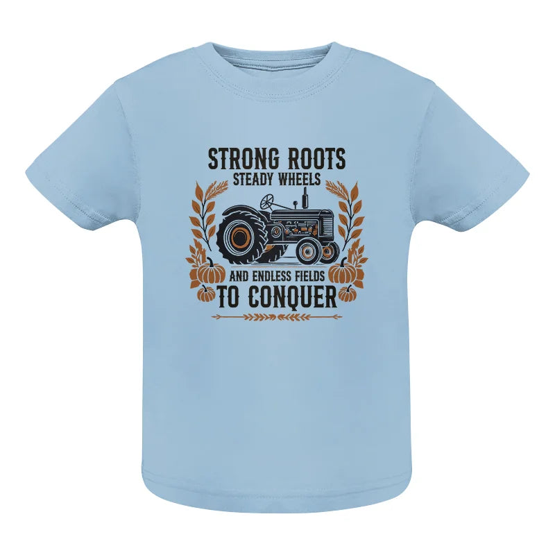 Thanksgiving Farmer Endless Fields To Conquer 5 - Infant Fine Jersey Tee