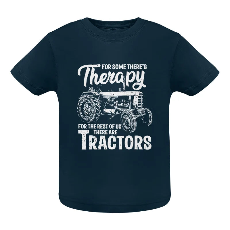 Funny Farmer Therapy Vintage Tractor Lover - Infant Fine Jersey Tee