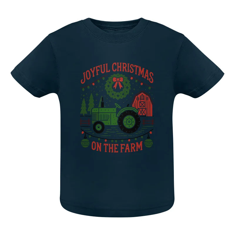 Image of Joyful Christmas On The Farm 3 - Infant Fine Jersey Tee