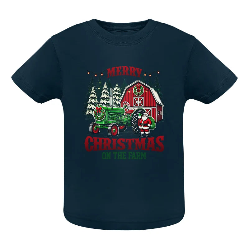 Merry Christmas On The Farm 3 - Infant Fine Jersey Tee