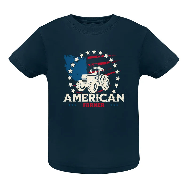 Proud To Be An American Farmer Citizen Veteran - Infant Fine Jersey Tee