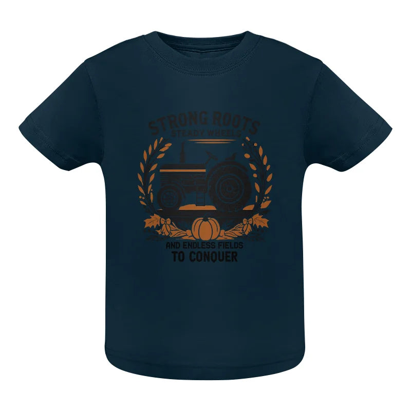 Thanksgiving Farmer Endless Fields To Conquer 3 - Infant Fine Jersey Tee