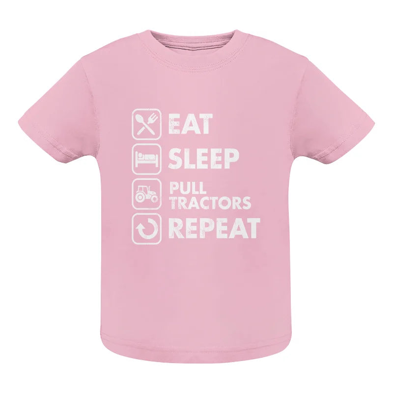 Image of Eat Sleep Pull Tractors Repeat - Infant Fine Jersey Tee