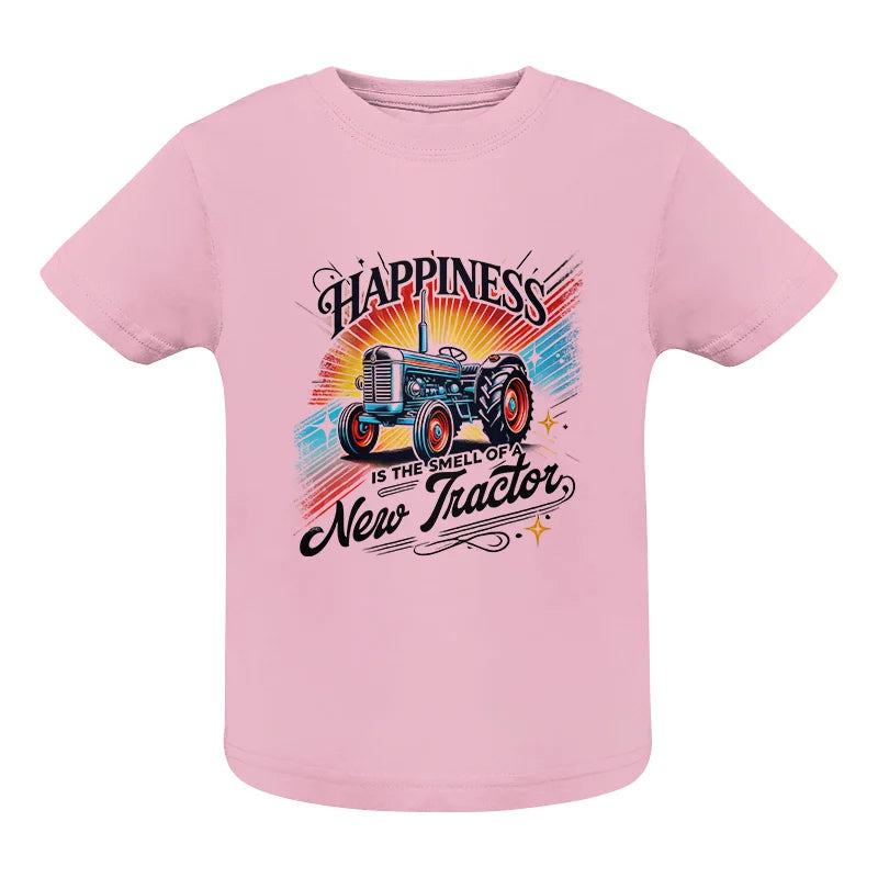 Image of Happiness Is The Smell Of A New Tractor - Infant Fine Jersey Tee