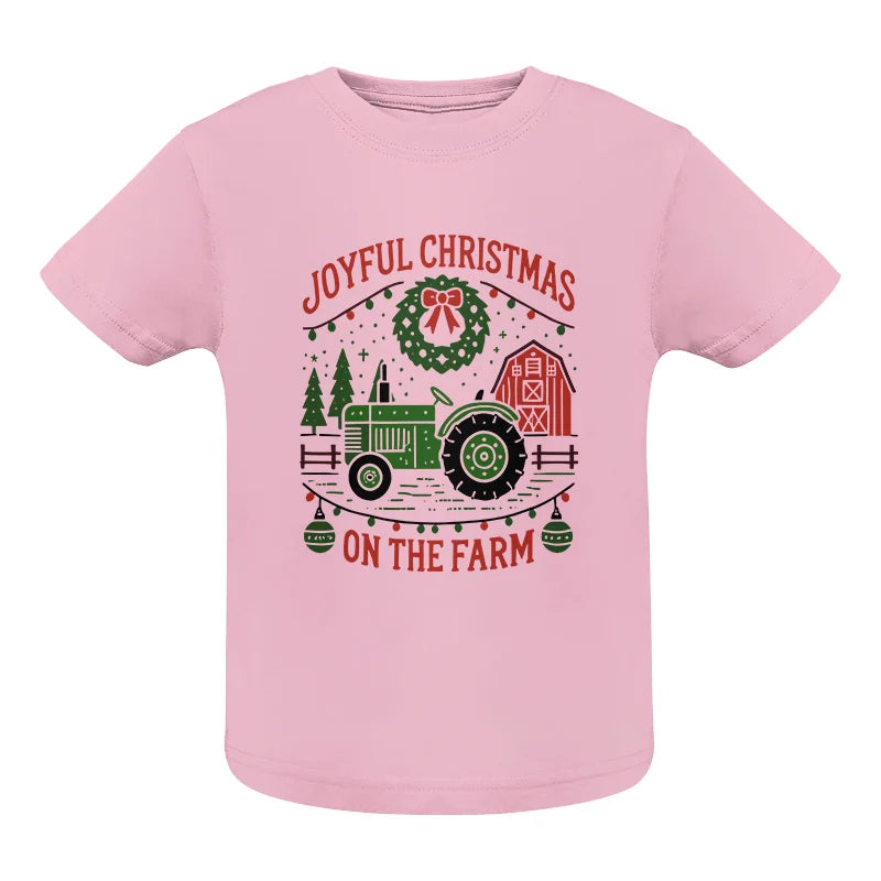 Image of Joyful Christmas On The Farm 3 - Infant Fine Jersey Tee