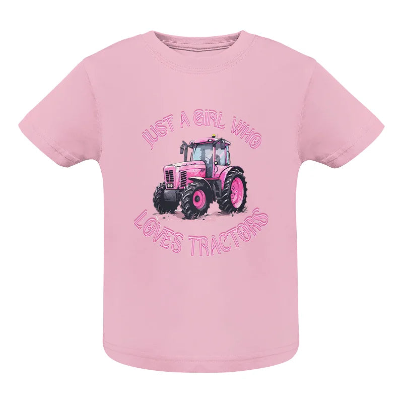 Image of Just A Girl Who Loves Tractors 1 - Infant Fine Jersey Tee