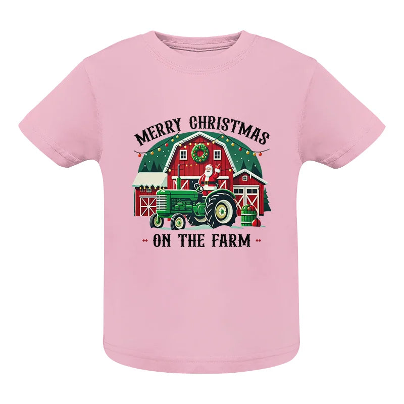 Merry Christmas On The Farm 1 - Infant Fine Jersey Tee