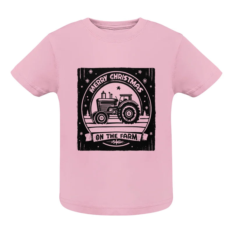 Merry Chritmas On The Farm 5 - Infant Fine Jersey Tee