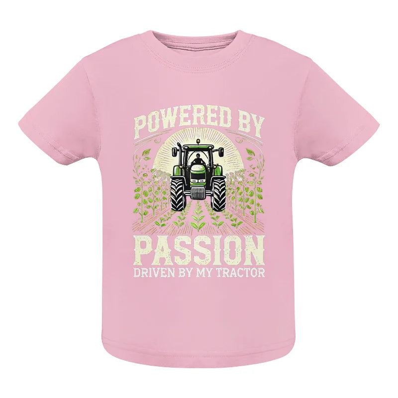 Image of Powered By Passion Driven By My Tractor 3 - Infant Fine Jersey Tee