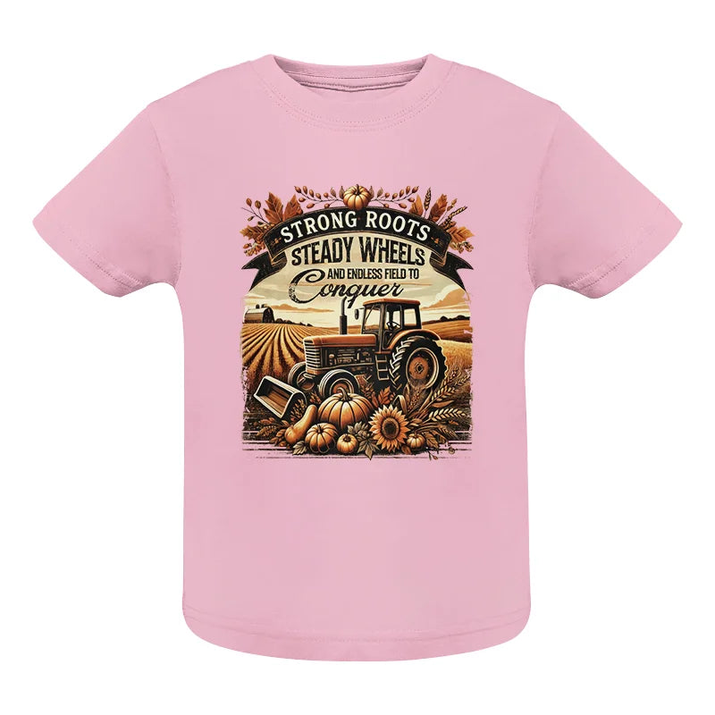 Thanksgiving Farmer Endless Fields To Conquer 2 - Infant Fine Jersey Tee