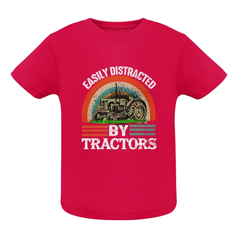 Easily Distracted By Tractors - Infant Fine Jersey Tee