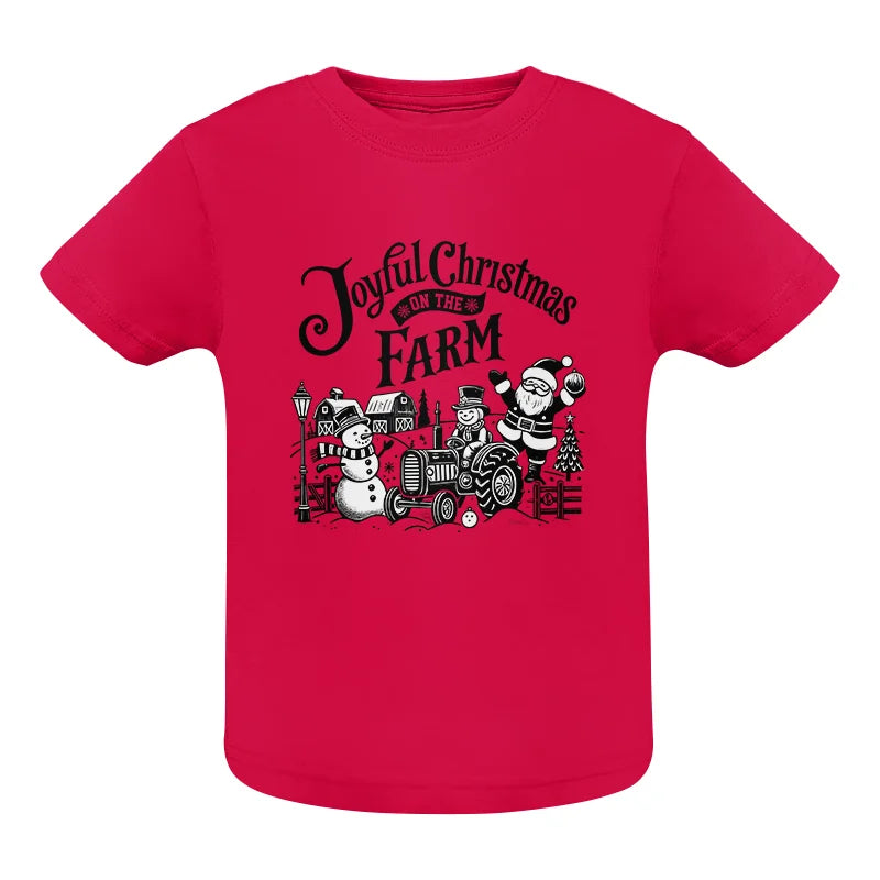 Joyful Christmas On The Farm 1 - Infant Fine Jersey Tee