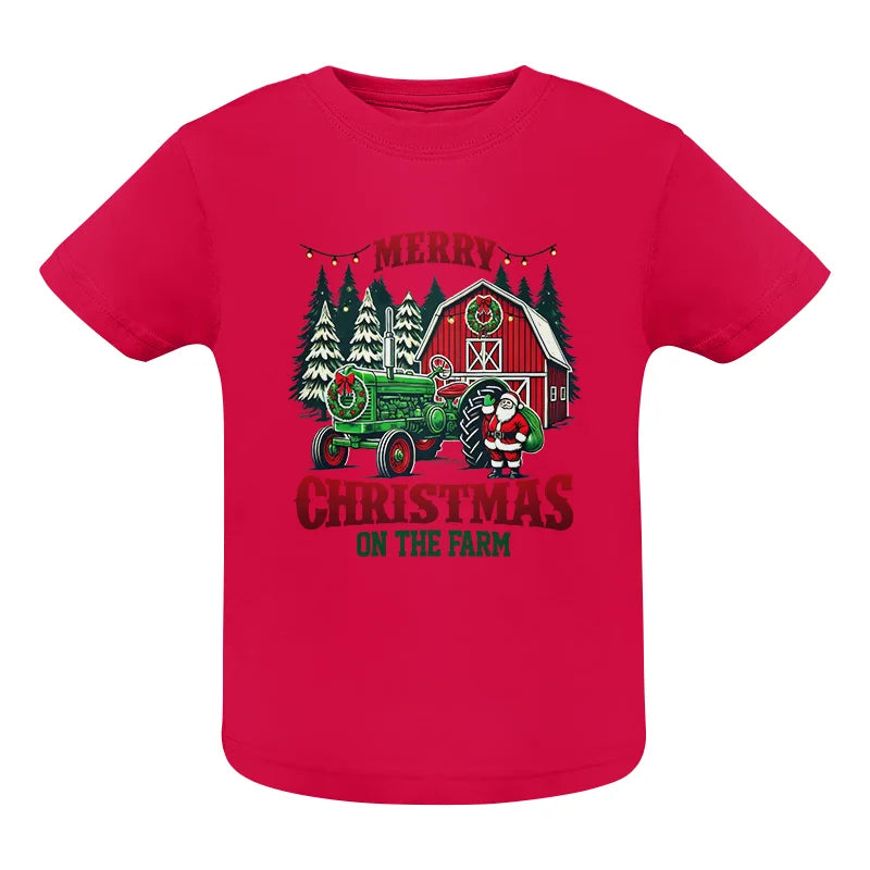 Merry Christmas On The Farm 3 - Infant Fine Jersey Tee