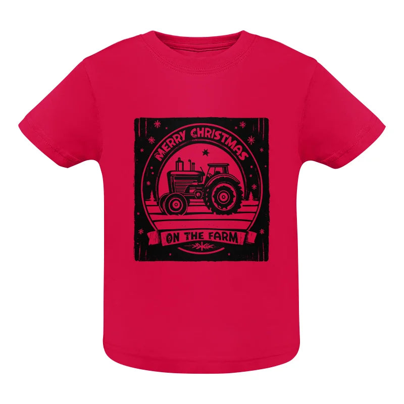 Image of Merry Chritmas On The Farm 5 - Infant Fine Jersey Tee