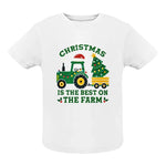 Christmas Is The Best On The Farm - Infant Fine Jersey Tee