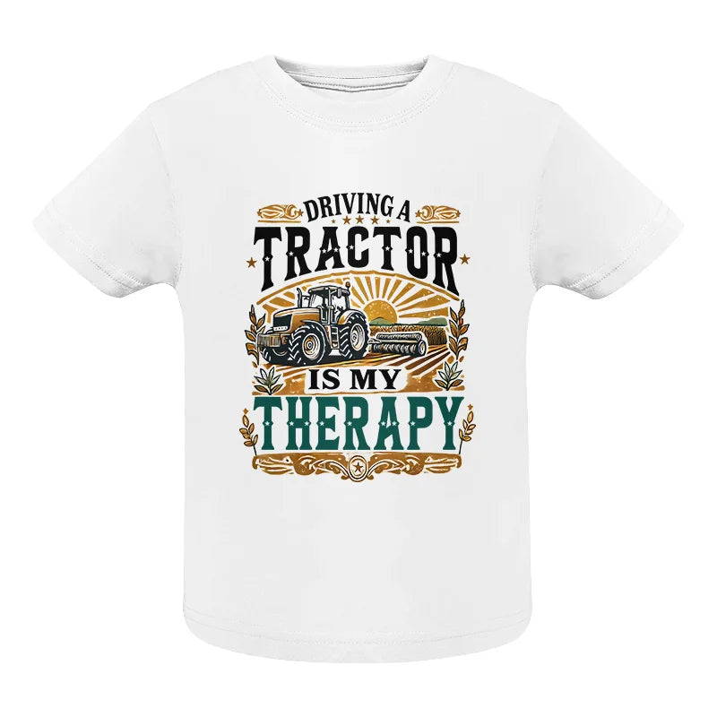 Image of Driving A Tractor Is My Therapy - Infant Fine Jersey Tee