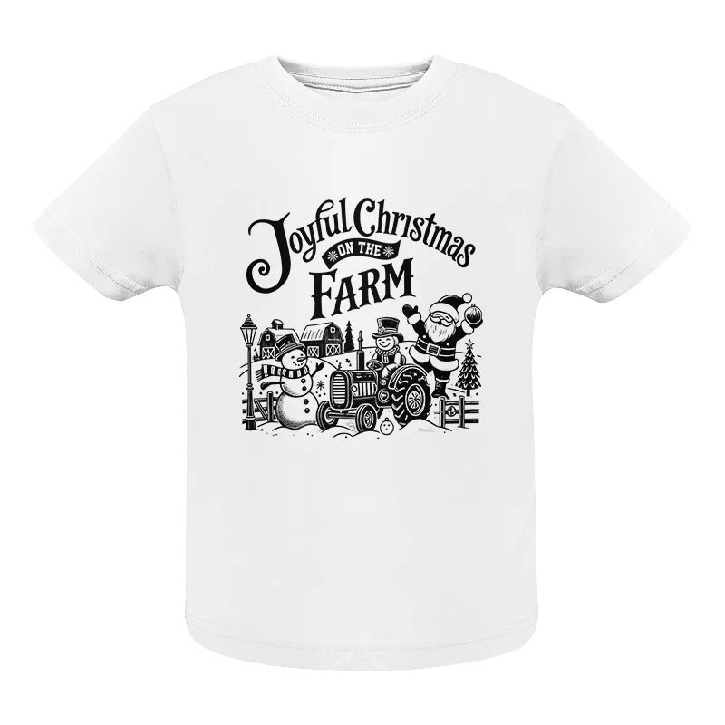 Image of Joyful Christmas On The Farm 1 - Infant Fine Jersey Tee