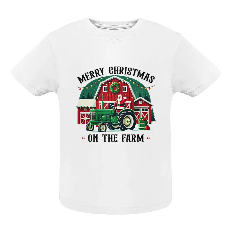 Merry Christmas On The Farm 1 - Infant Fine Jersey Tee