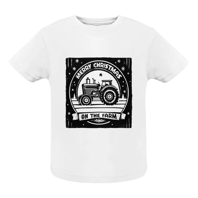 Merry Chritmas On The Farm 5 - Infant Fine Jersey Tee