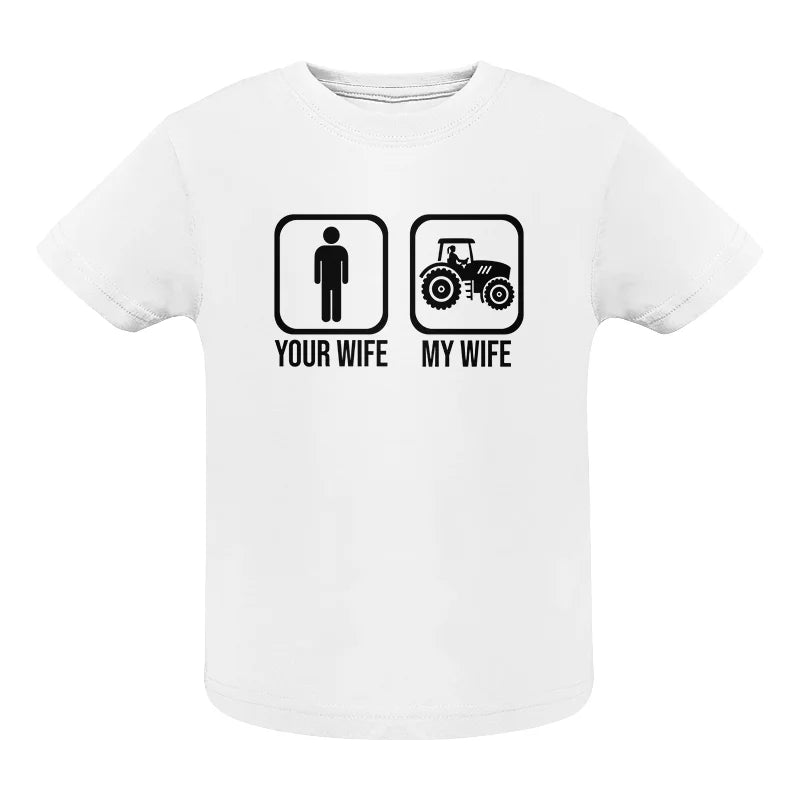 My Wife Is Cooler Than Yours Funny Farm Tractor 2 - Infant Fine Jersey Tee