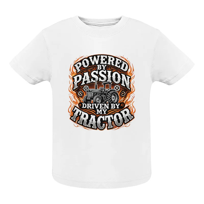 Powered By Passion Driven By My Tractor 5 - Infant Fine Jersey Tee