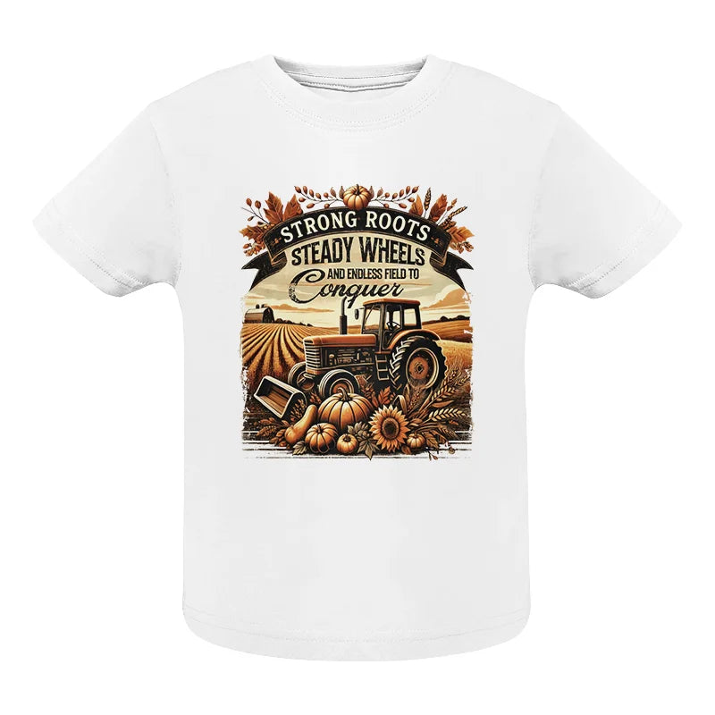 Thanksgiving Farmer Endless Fields To Conquer 2 - Infant Fine Jersey Tee