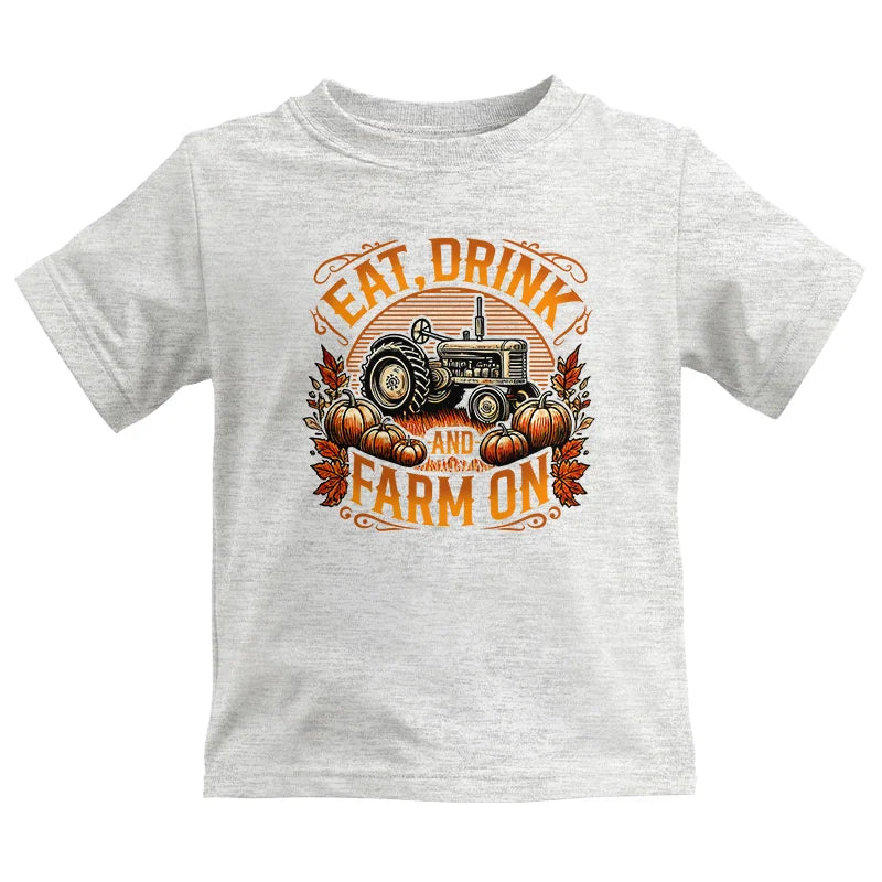 Eat Drink and Farm On 2 - Kids Heavy Cotton™ Tee