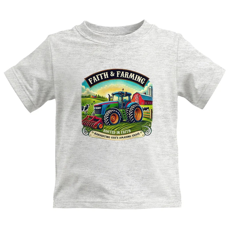 Image of Faith And Farming 2 - Kids Heavy Cotton™ Tee