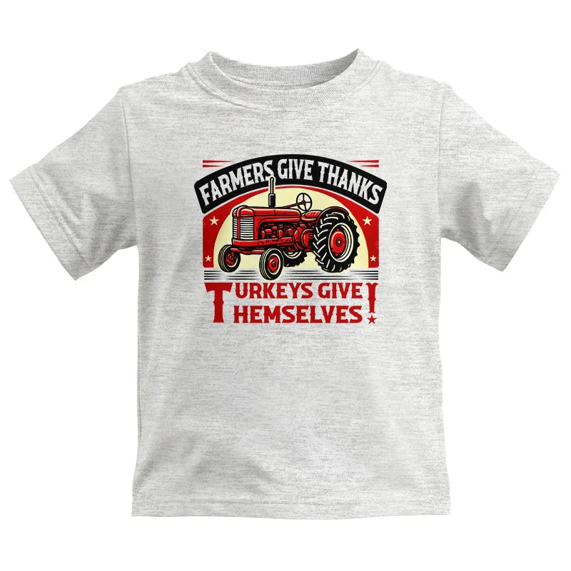 Image of Farmers Give Thanks Turkeys Give Themselves 2 - Kids Heavy Cotton™ Tee