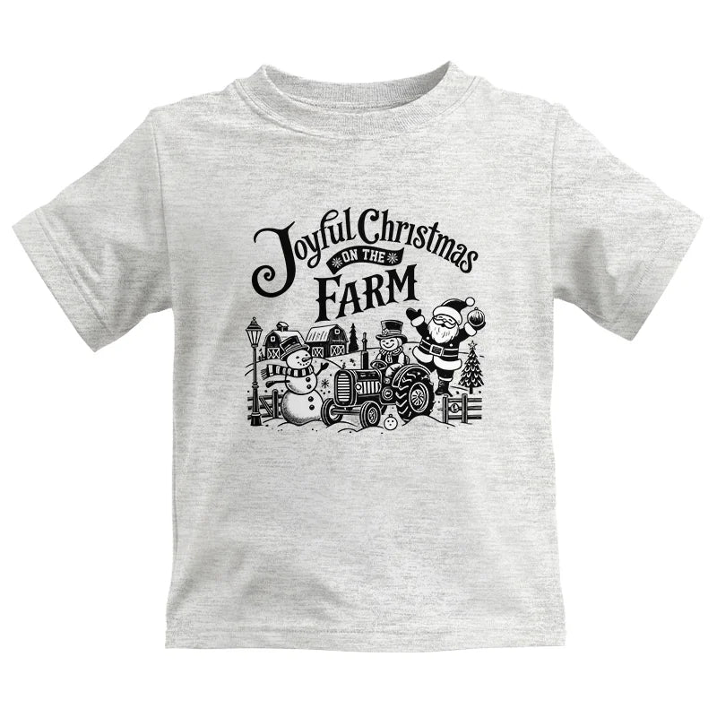 Image of Joyful Christmas On The Farm 1 - Kids Heavy Cotton™ Tee