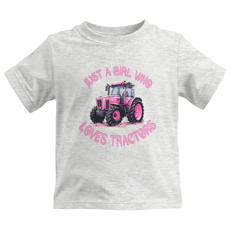 Image of Just A Girl Who Loves Tractors 1 - Kids Heavy Cotton™ Tee