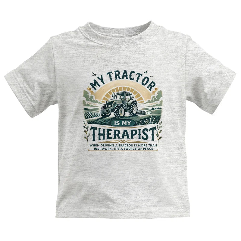 My Tractor Is My Therapist - Kids Heavy Cotton™ Tee