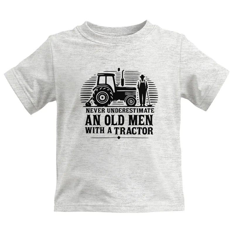 Never Underestimate An Old Men With A Tractor - Kids Heavy Cotton™ Tee