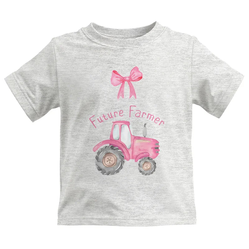 Image of Pink Tractor For Future Farmer - Kids Heavy Cotton™ Tee