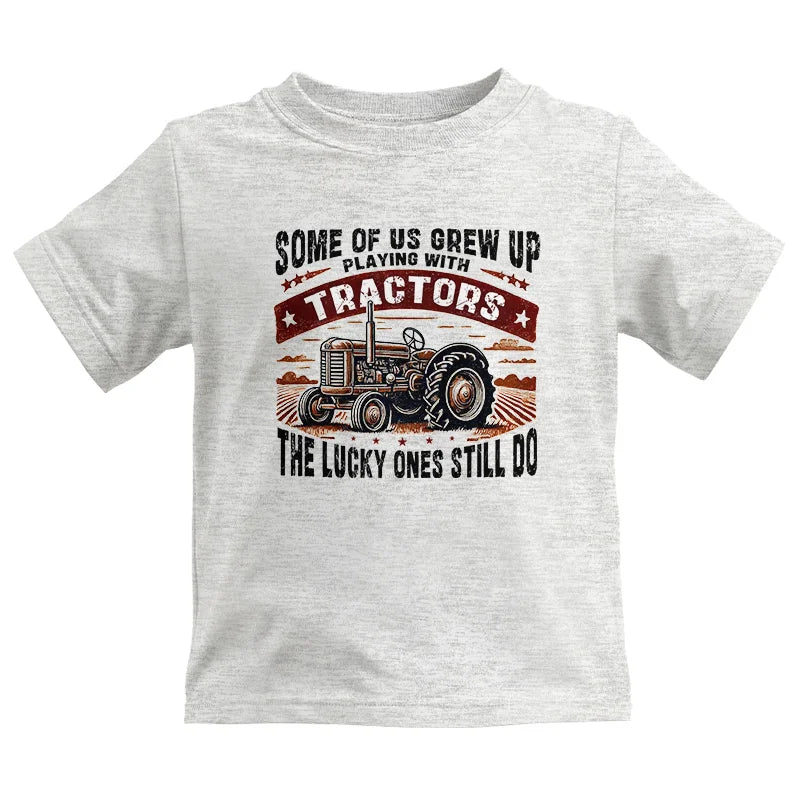 Image of Some Of Us Grew Up Playing With Tractors 2 - Kids Heavy Cotton™ Tee