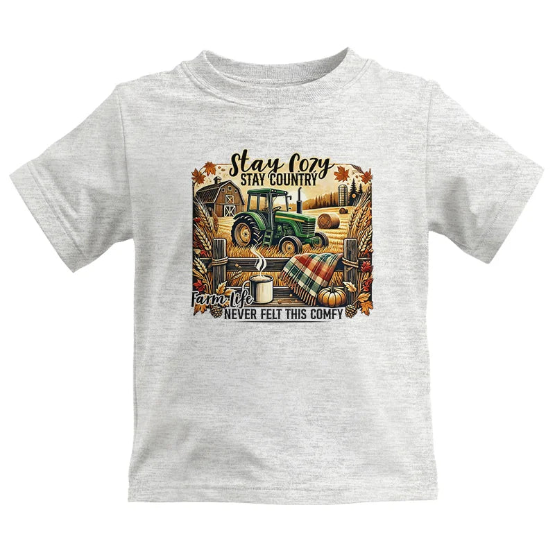 Stay Cozy_Stay Country_Farm Life Never Felt This Comfy 2 - Kids Heavy Cotton™ Tee