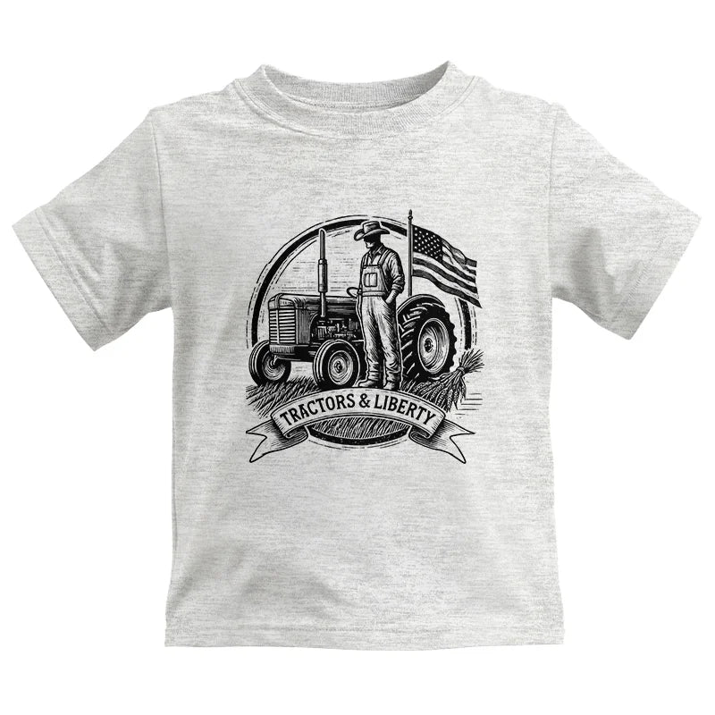 Tractors And Liberty - Kids Heavy Cotton™ Tee